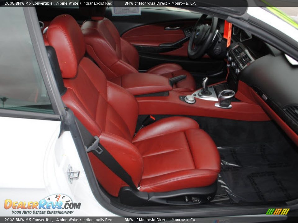 Indianapolis Red Interior - 2008 BMW M6 Convertible Photo #5