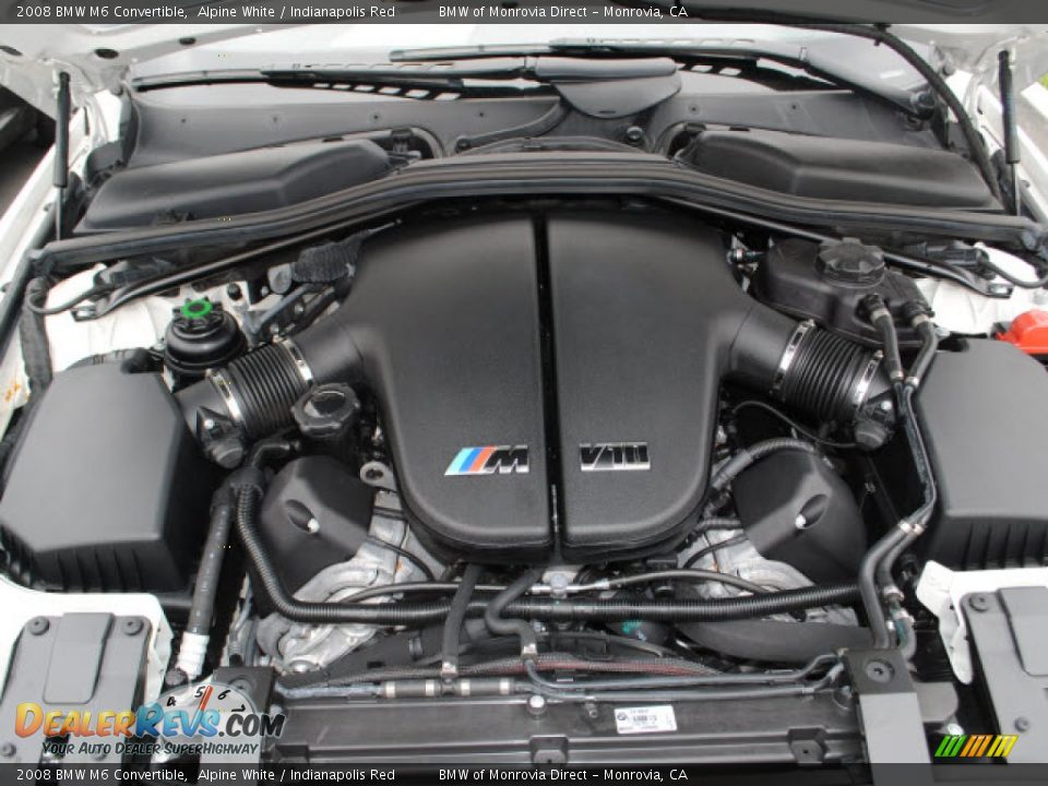 2008 BMW M6 Convertible 5.0 Liter DOHC 40-Valve VVT V10 Engine Photo #15