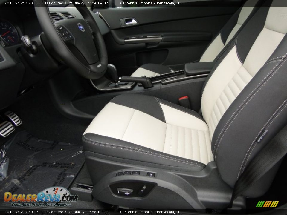 Off Black/Blonde T-Tec Interior - 2011 Volvo C30 T5 Photo #19