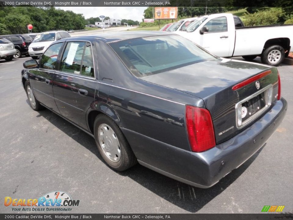 2000 Cadillac DeVille DHS Midnight Blue / Black Photo #4