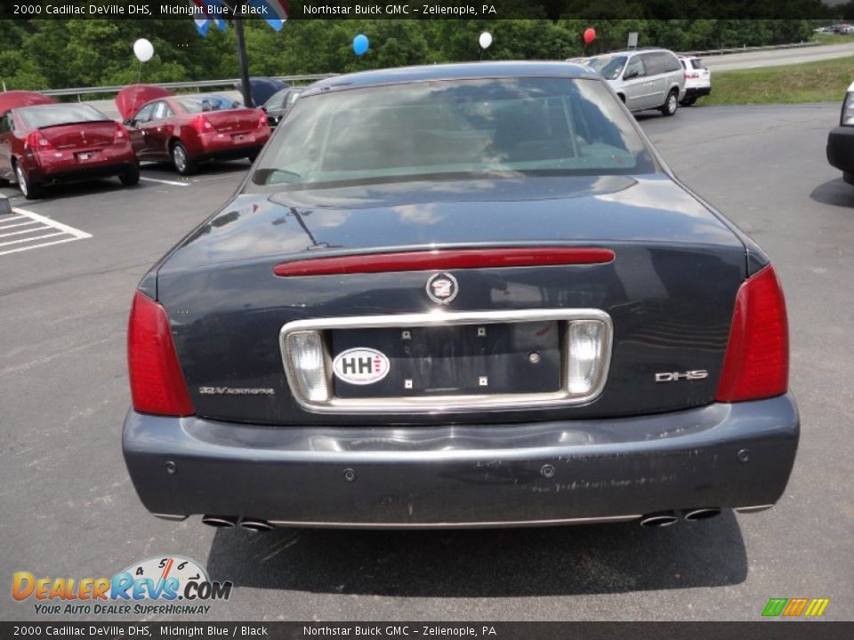 2000 Cadillac DeVille DHS Midnight Blue / Black Photo #5