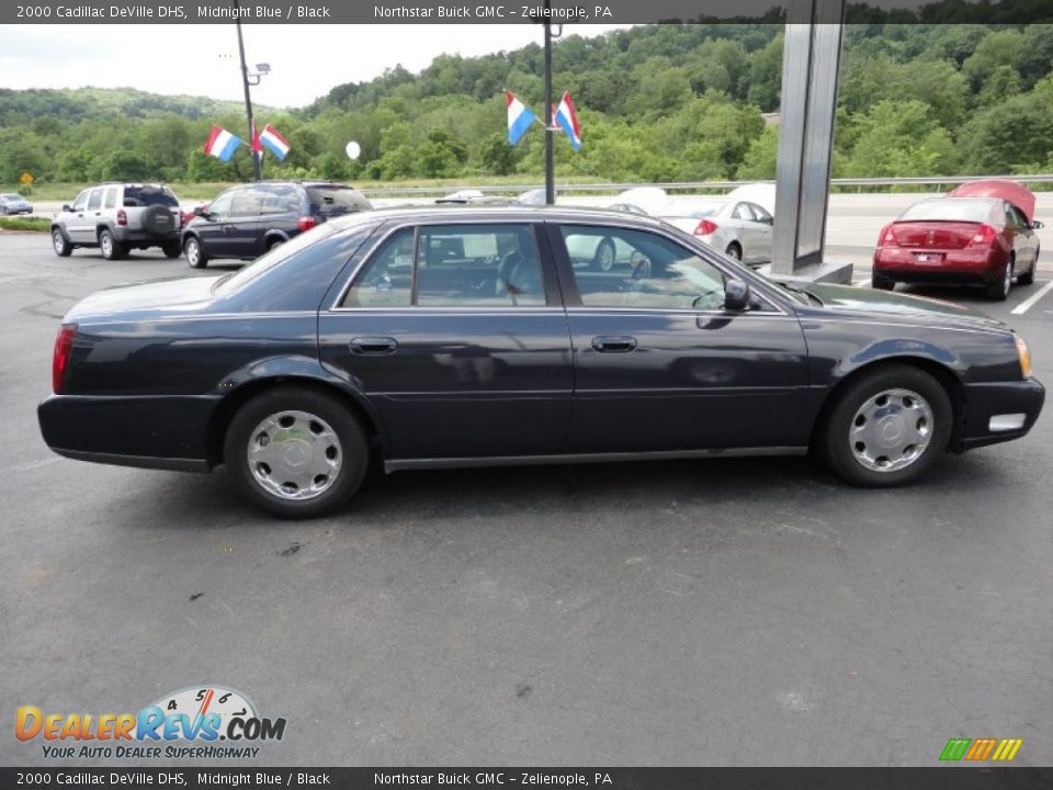 2000 Cadillac DeVille DHS Midnight Blue / Black Photo #7