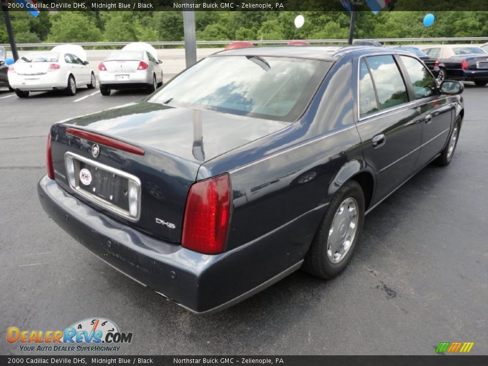 2000 Cadillac DeVille DHS Midnight Blue / Black Photo #9