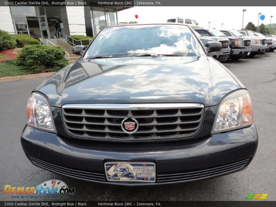 2000 Cadillac DeVille DHS Midnight Blue / Black Photo #10