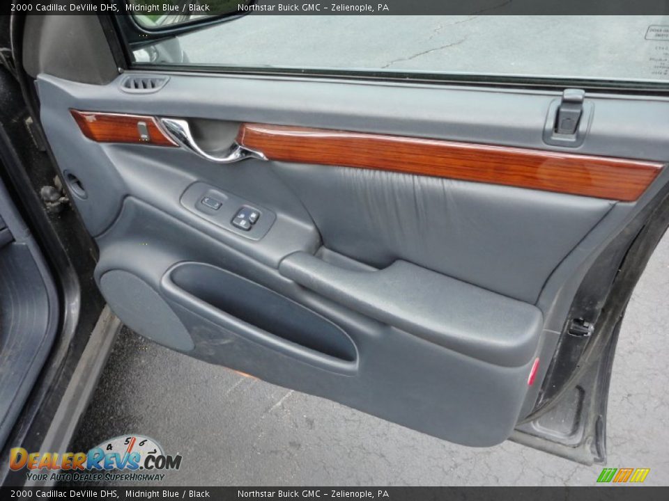 2000 Cadillac DeVille DHS Midnight Blue / Black Photo #18
