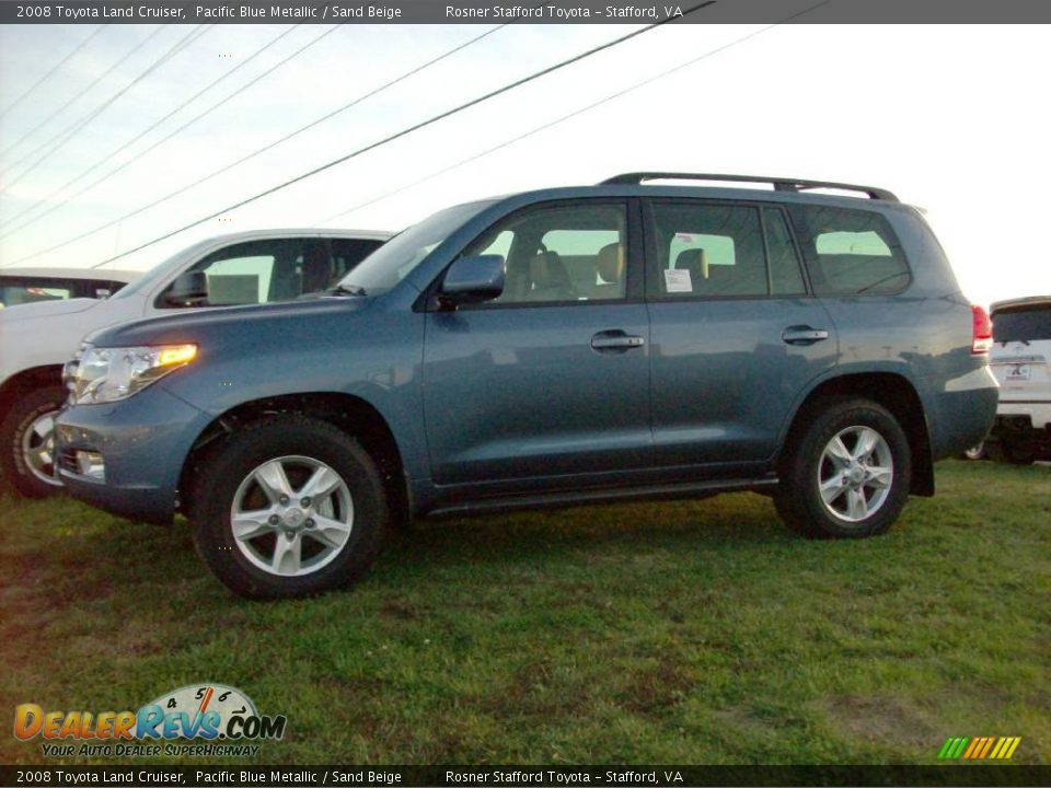 2008 Toyota Land Cruiser Pacific Blue Metallic / Sand Beige Photo #1