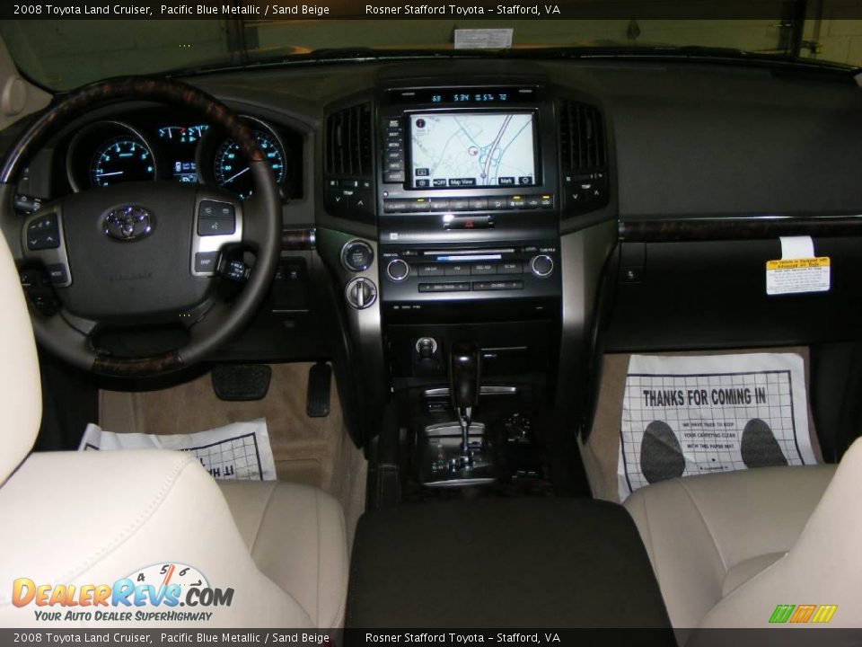 2008 Toyota Land Cruiser Pacific Blue Metallic / Sand Beige Photo #9