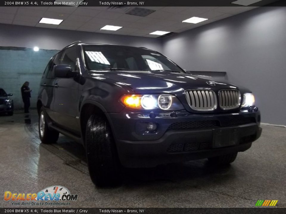 2004 BMW X5 4.4i Toledo Blue Metallic / Grey Photo #1
