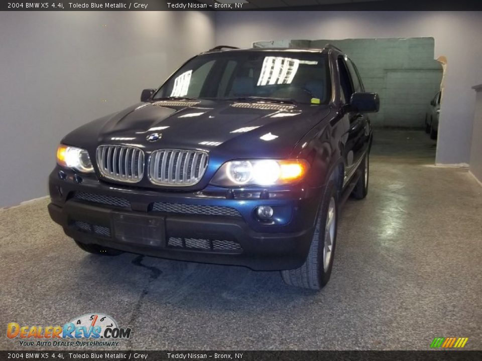 2004 BMW X5 4.4i Toledo Blue Metallic / Grey Photo #4