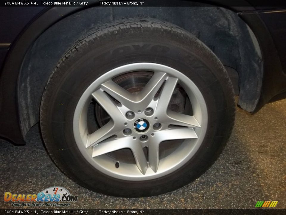 2004 BMW X5 4.4i Toledo Blue Metallic / Grey Photo #5