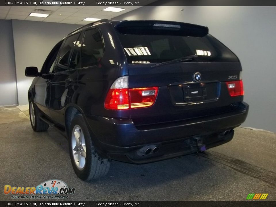 2004 BMW X5 4.4i Toledo Blue Metallic / Grey Photo #6