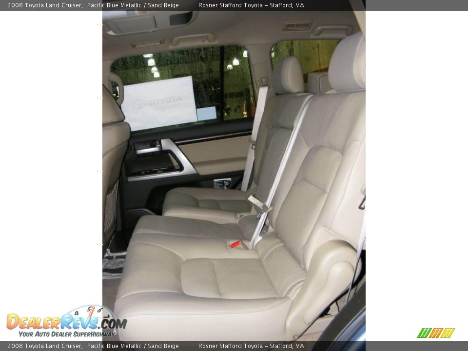 2008 Toyota Land Cruiser Pacific Blue Metallic / Sand Beige Photo #15