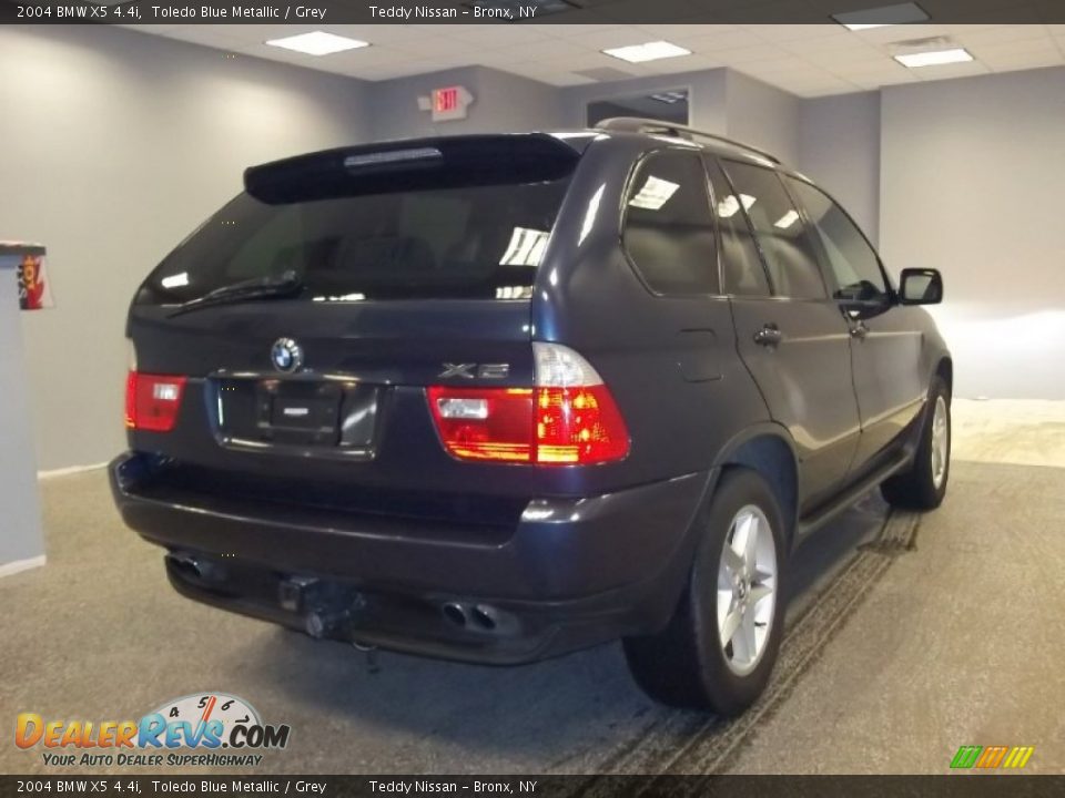 2004 BMW X5 4.4i Toledo Blue Metallic / Grey Photo #8