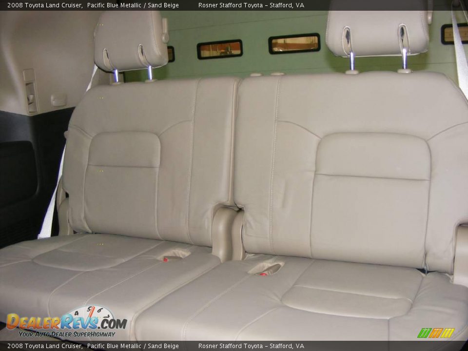 2008 Toyota Land Cruiser Pacific Blue Metallic / Sand Beige Photo #16
