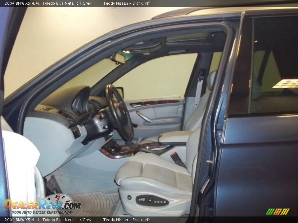 2004 BMW X5 4.4i Toledo Blue Metallic / Grey Photo #12