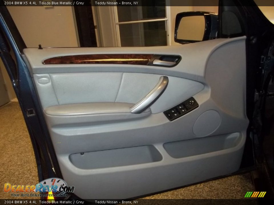 2004 BMW X5 4.4i Toledo Blue Metallic / Grey Photo #13