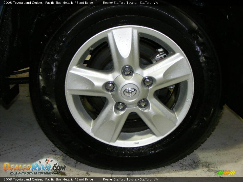 2008 Toyota Land Cruiser Pacific Blue Metallic / Sand Beige Photo #17