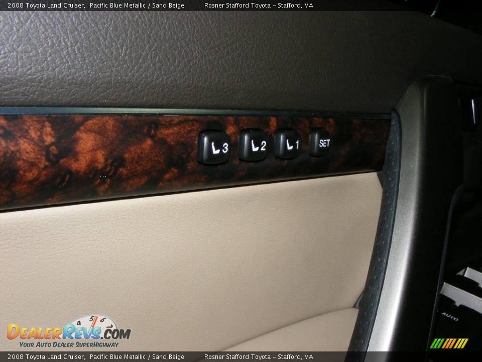 2008 Toyota Land Cruiser Pacific Blue Metallic / Sand Beige Photo #18
