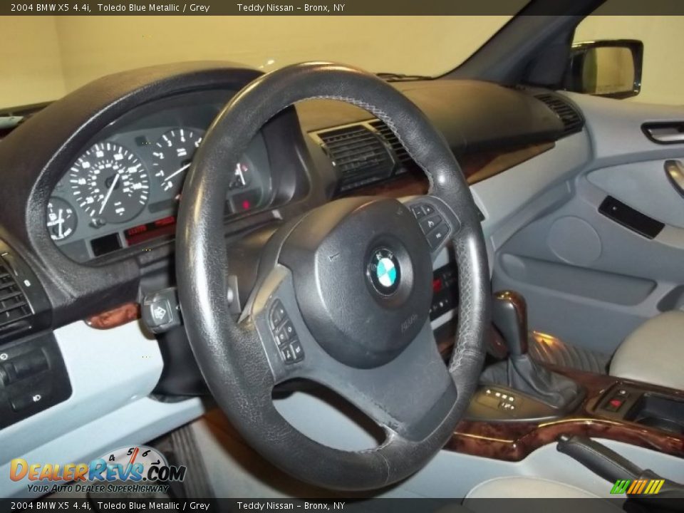 2004 BMW X5 4.4i Toledo Blue Metallic / Grey Photo #18