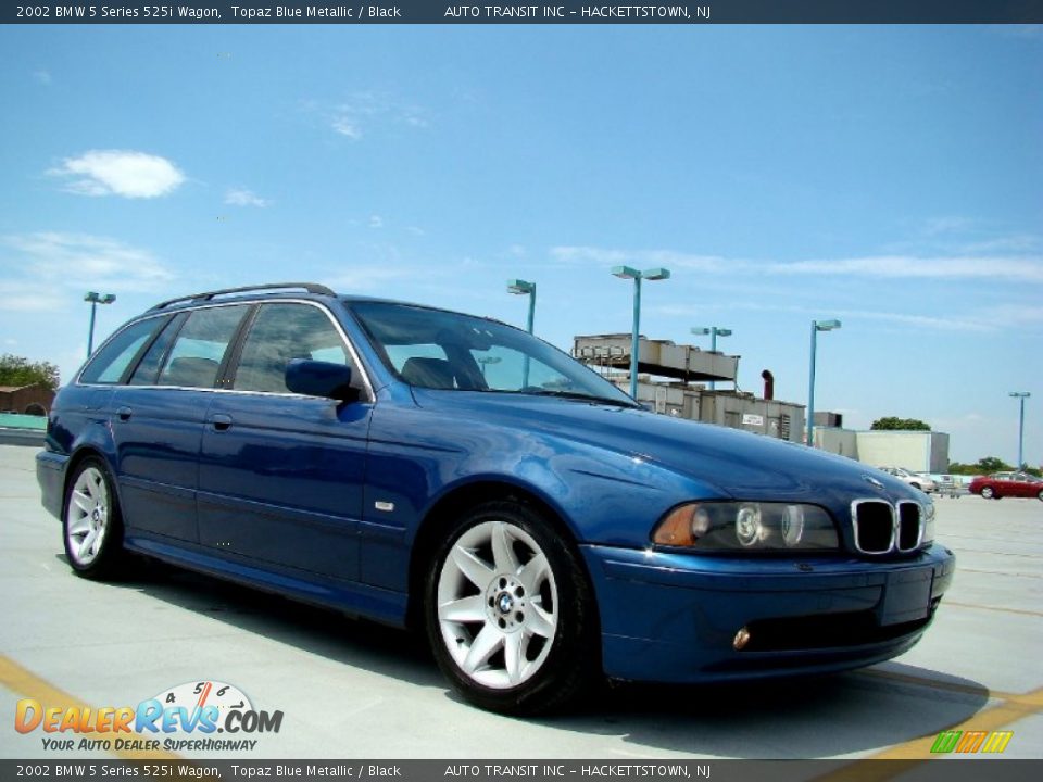 Topaz Blue Metallic 2002 BMW 5 Series 525i Wagon Photo #3