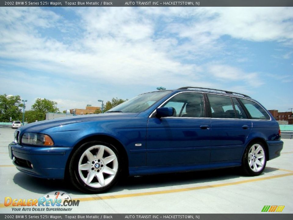 Topaz Blue Metallic 2002 BMW 5 Series 525i Wagon Photo #10
