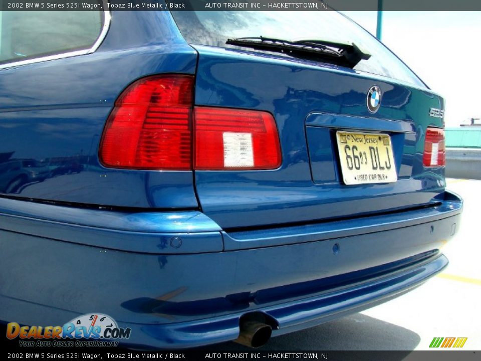 2002 BMW 5 Series 525i Wagon Topaz Blue Metallic / Black Photo #16