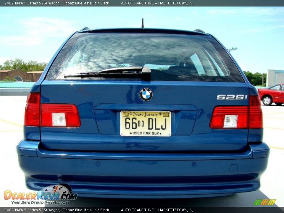 2002 BMW 5 Series 525i Wagon Topaz Blue Metallic / Black Photo #23