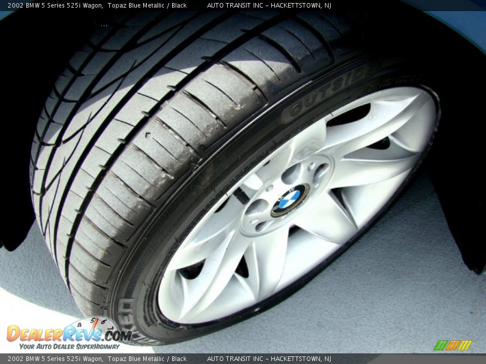 2002 BMW 5 Series 525i Wagon Topaz Blue Metallic / Black Photo #24