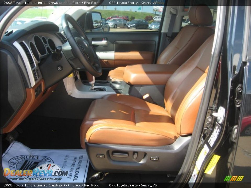 Red Rock Interior - 2008 Toyota Tundra Limited CrewMax 4x4 Photo #12