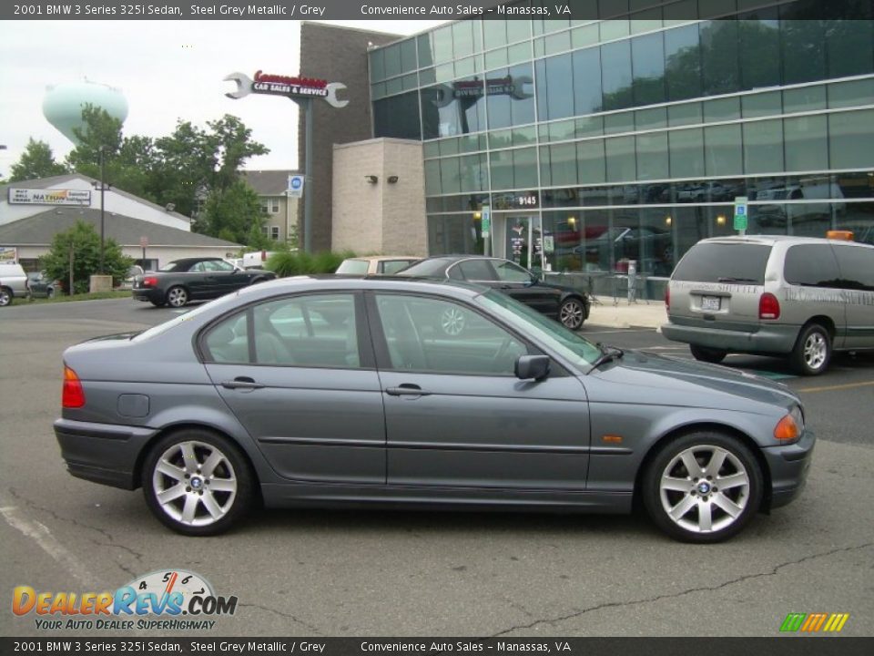 2001 BMW 3 Series 325i Sedan Steel Grey Metallic / Grey Photo #1