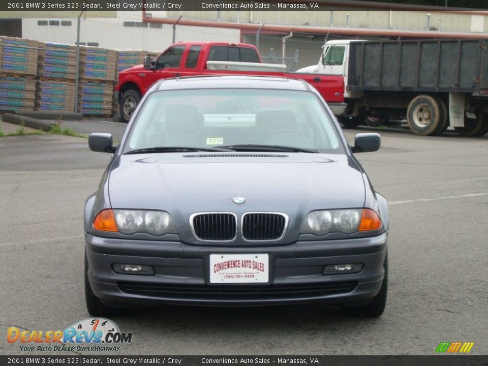 2001 BMW 3 Series 325i Sedan Steel Grey Metallic / Grey Photo #3