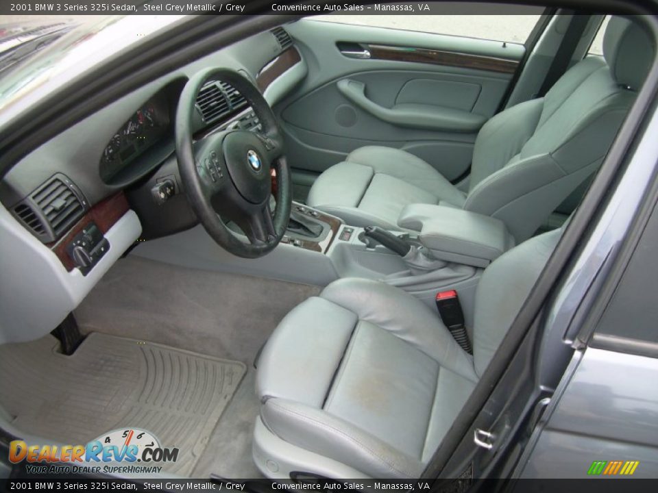 Grey Interior - 2001 BMW 3 Series 325i Sedan Photo #12
