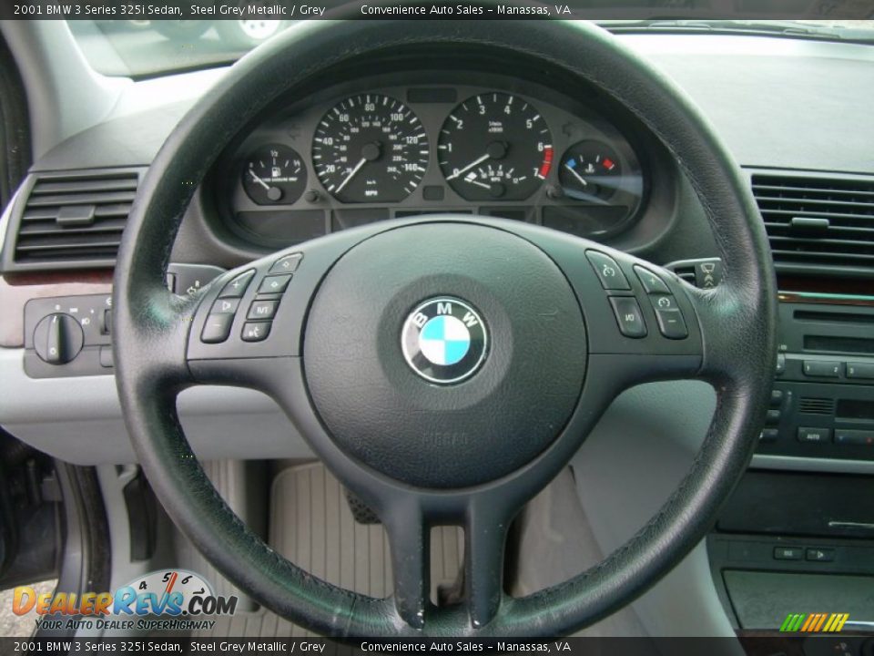 2001 BMW 3 Series 325i Sedan Steering Wheel Photo #15