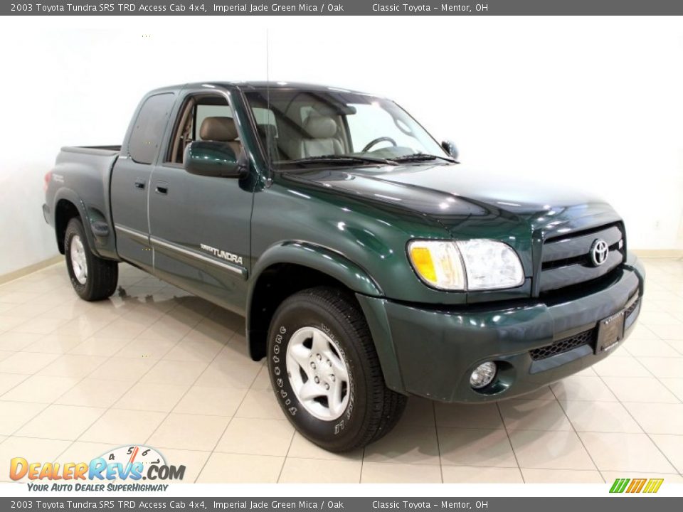 2003 Toyota Tundra SR5 TRD Access Cab 4x4 Imperial Jade Green Mica / Oak Photo #1