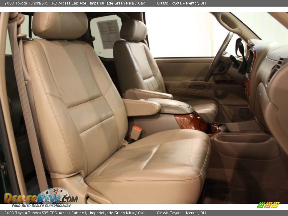 2003 Toyota Tundra SR5 TRD Access Cab 4x4 Imperial Jade Green Mica / Oak Photo #11
