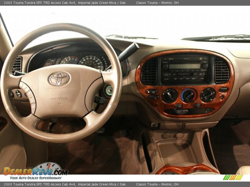 2003 Toyota Tundra SR5 TRD Access Cab 4x4 Imperial Jade Green Mica / Oak Photo #14