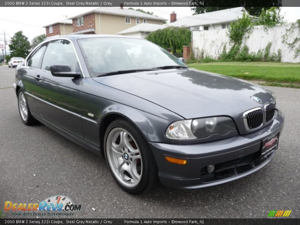2000 BMW 3 Series 323i Coupe Steel Grey Metallic / Grey Photo #1