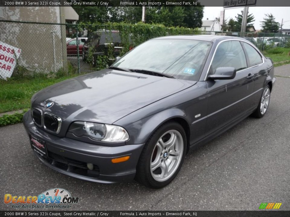 2000 BMW 3 Series 323i Coupe Steel Grey Metallic / Grey Photo #2