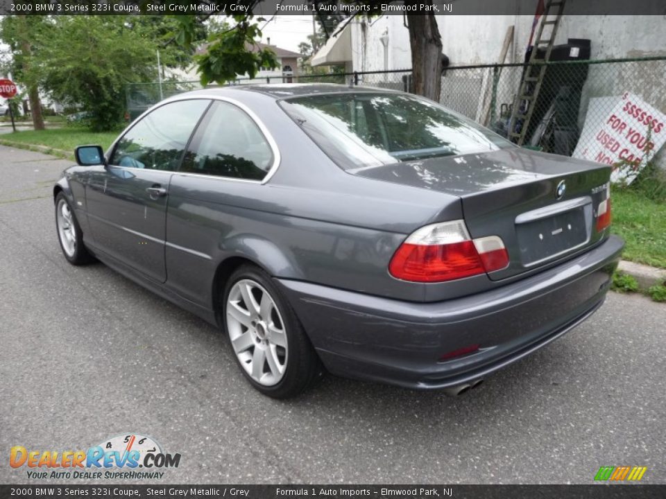 2000 BMW 3 Series 323i Coupe Steel Grey Metallic / Grey Photo #4