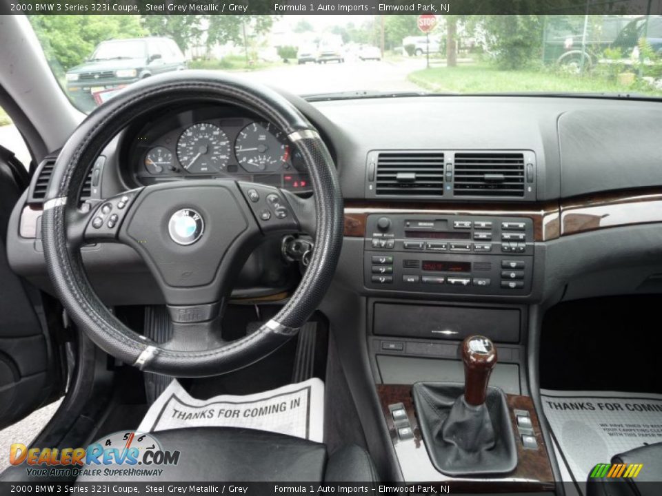 2000 BMW 3 Series 323i Coupe Steel Grey Metallic / Grey Photo #5