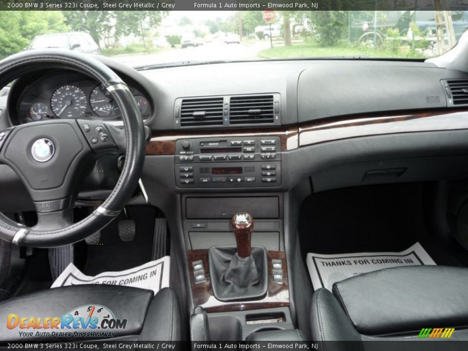 2000 BMW 3 Series 323i Coupe Steel Grey Metallic / Grey Photo #6