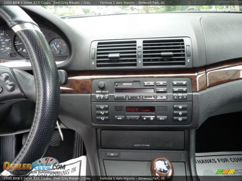 2000 BMW 3 Series 323i Coupe Steel Grey Metallic / Grey Photo #10