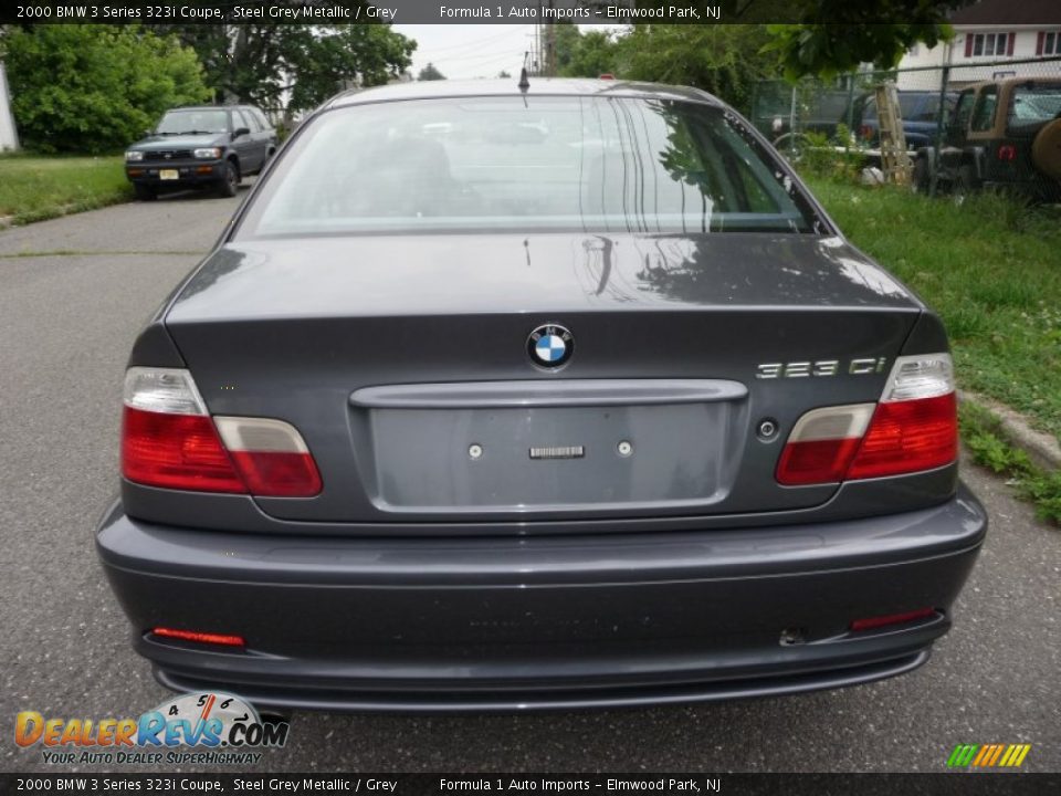 2000 BMW 3 Series 323i Coupe Steel Grey Metallic / Grey Photo #12