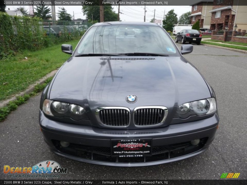 2000 BMW 3 Series 323i Coupe Steel Grey Metallic / Grey Photo #13
