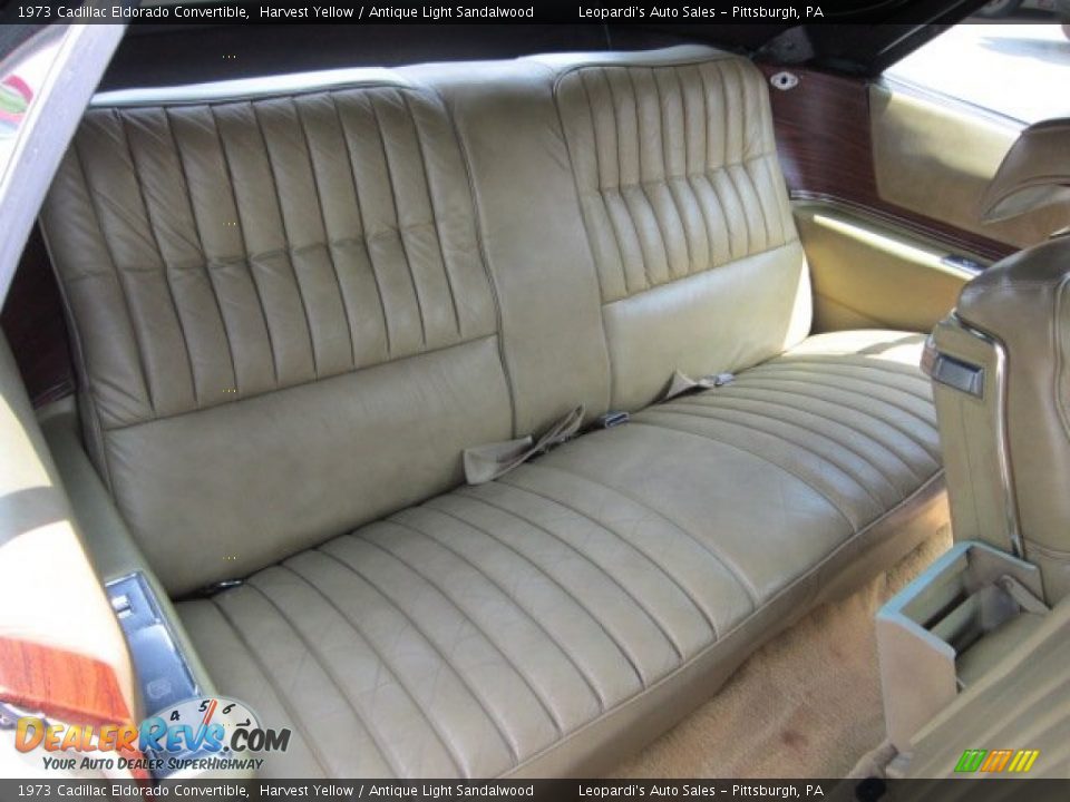 Antique Light Sandalwood Interior - 1973 Cadillac Eldorado Convertible Photo #15