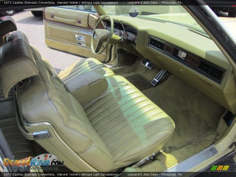 Antique Light Sandalwood Interior - 1973 Cadillac Eldorado Convertible Photo #17