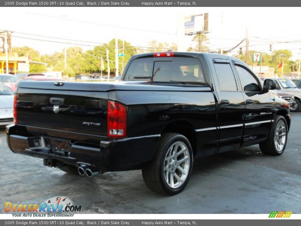 2005 Dodge Ram 1500 SRT-10 Quad Cab Black / Dark Slate Gray Photo #19