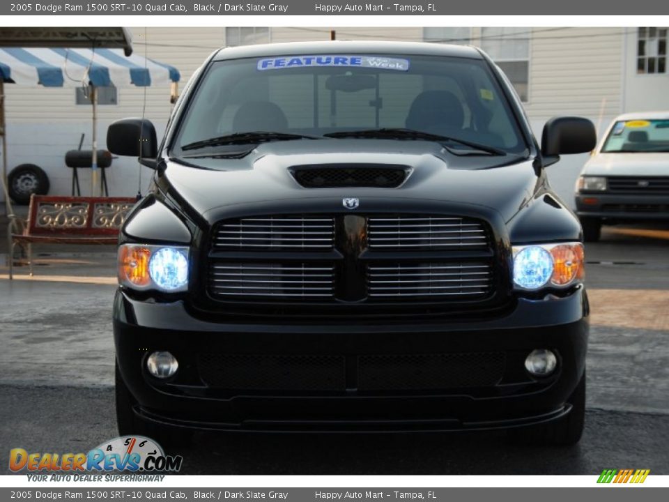 2005 Dodge Ram 1500 SRT-10 Quad Cab Black / Dark Slate Gray Photo #23