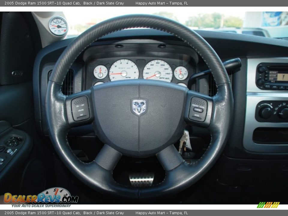 2005 Dodge Ram 1500 SRT-10 Quad Cab Steering Wheel Photo #24