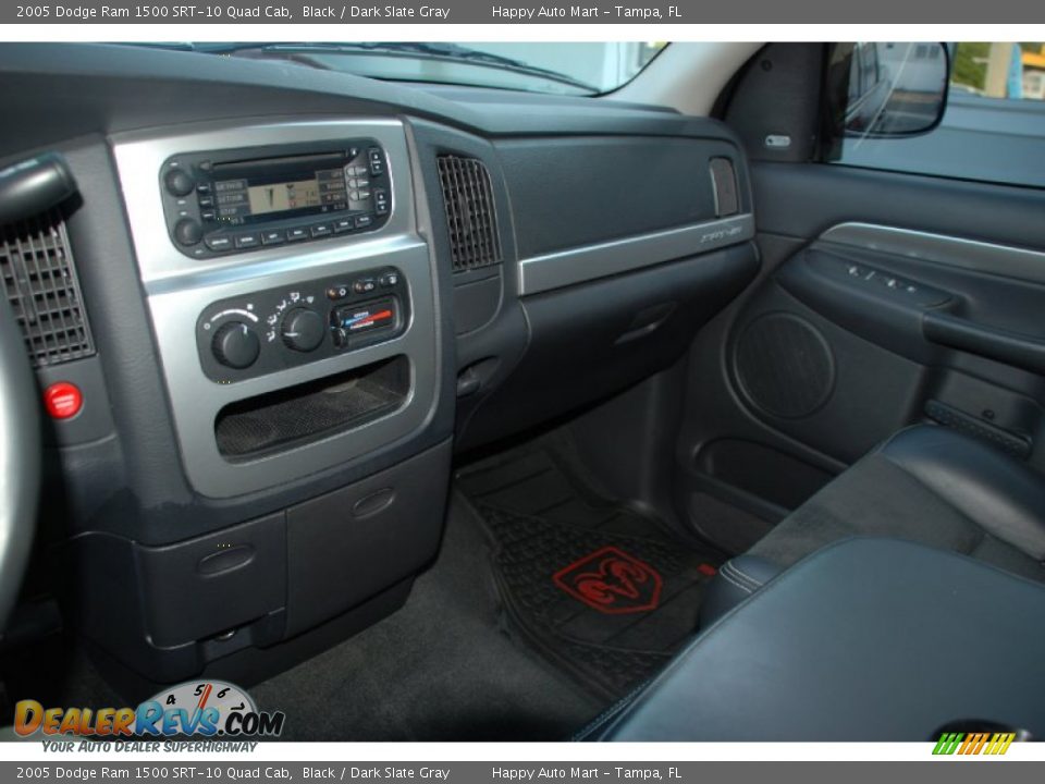 2005 Dodge Ram 1500 SRT-10 Quad Cab Black / Dark Slate Gray Photo #29